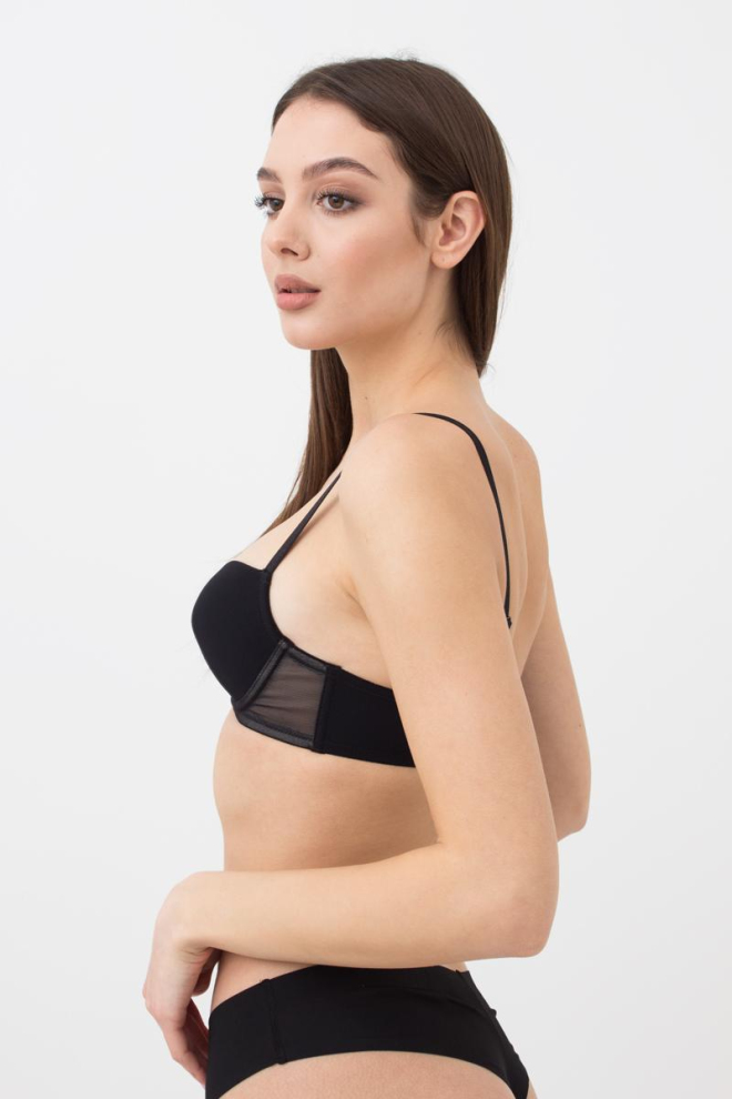 Бюстгальтер з формованою чашкою Soft micro 1105/22 Giulia (black), чорний
