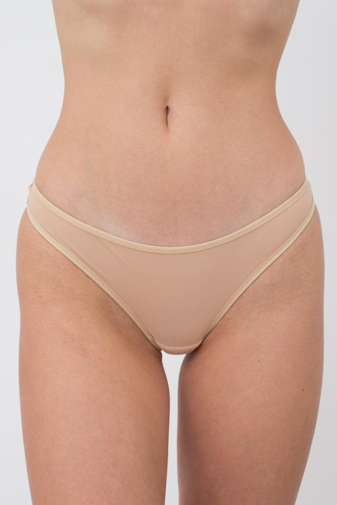 Жіночі труси стрінги Soft micro 2102/222 Giulia (beige)