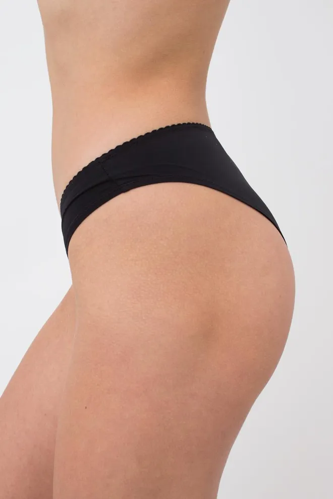 Жіночі труси бразіліана Soft micro 2219/20 Giulia (black)