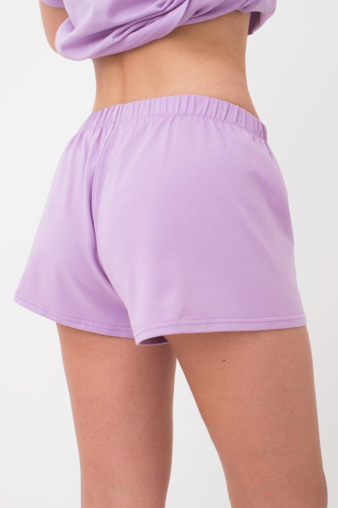 Жіночі бавовняні шорти SPRING FLOWERS 4207/010 Giulia (lilac), фіолетовий