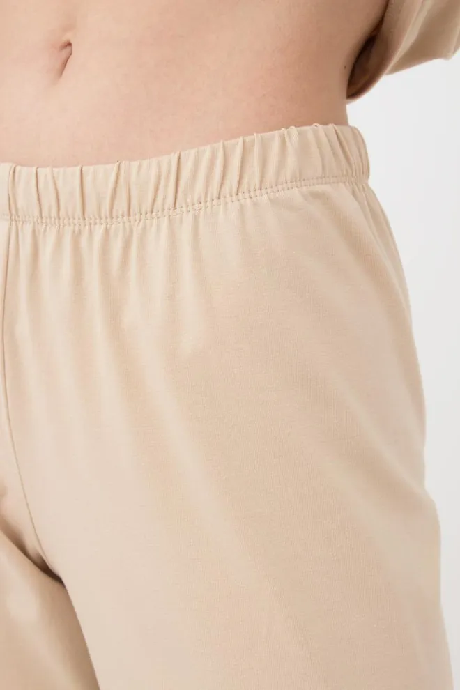 Жіночі бавовняні штани Spring flowers 4315/010 Giulia (beige)