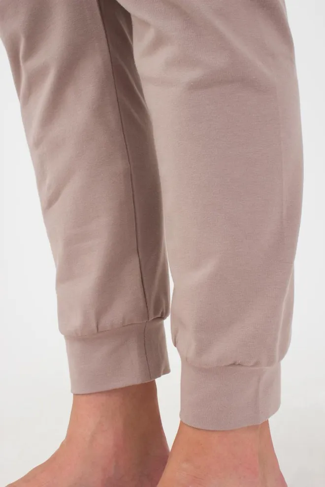 Жіночі бавовняні штани Spring flowers 4316/010 Giulia (mokko)