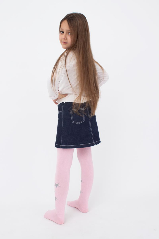 Підліткові колготки з зірками Stars D095 teen girl Giulia (pearl)