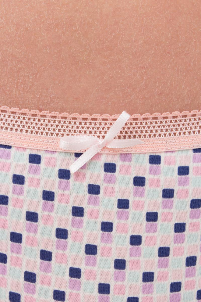 Жіночі труси стрінги Sweet cotton 2102/60 Giulia (lilac grid)