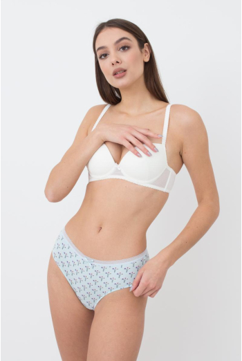 Жіночі труси бразиліана Sweet cotton 2216/60 Giulia (mint flow)