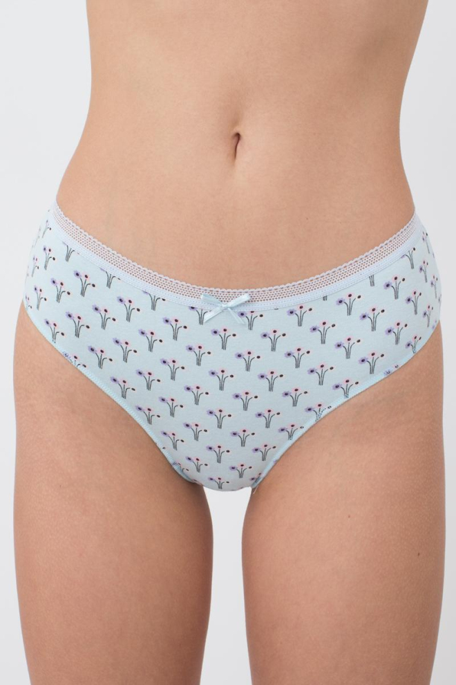 Жіночі труси бразиліана Sweet cotton 2216/60 Giulia (mint flow)