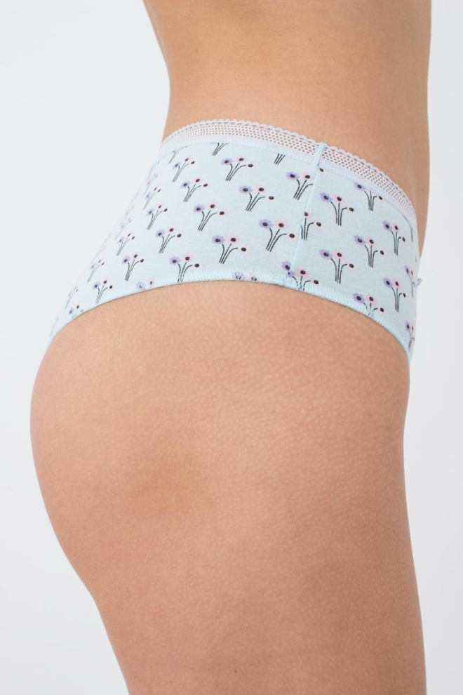 Жіночі труси бразиліана Sweet cotton 2216/60 Giulia (mint flow)