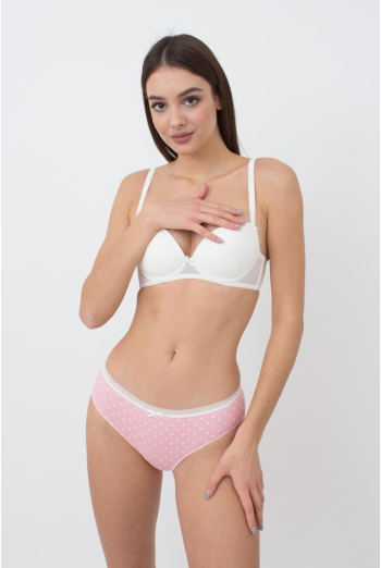 Жіночі труси сліпи Sweet cotton 2301/60 Giulia (pink dots) Жіночі труси сліпи Sweet cotton 2301/60 Giulia (pink dots)