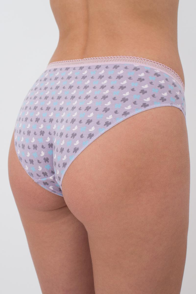 Жіночі труси сліпи Sweet cotton 2301/60 Giulia (lilac flow)