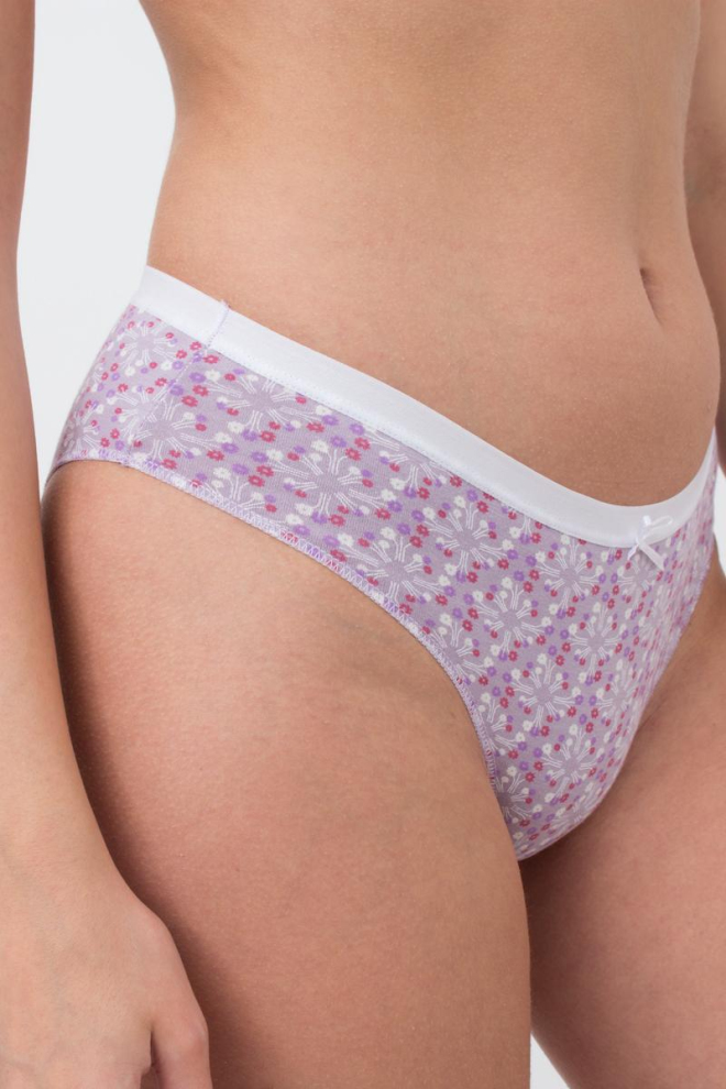 Жіночі труси сліпи Sweet cotton 2301/60 Giulia (lilac tracery)