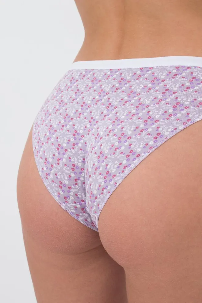 Женские трусы слипы Sweet cotton 2301/60 Giulia (lilac tracery)