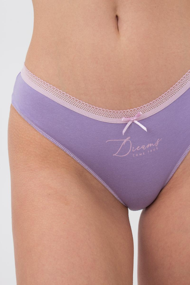 Жіночі труси сліпи Sweet cotton 2301/60 Giulia (lilac)