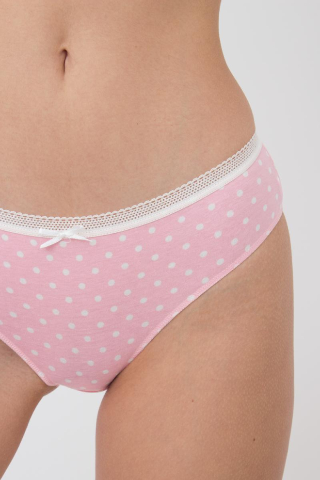 Жіночі труси сліпи Sweet cotton 2301/60 Giulia (pink dots)