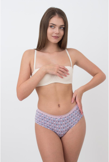 Жіночі труси шортики Sweet cotton 2602/60 Giulia (lilac flow)