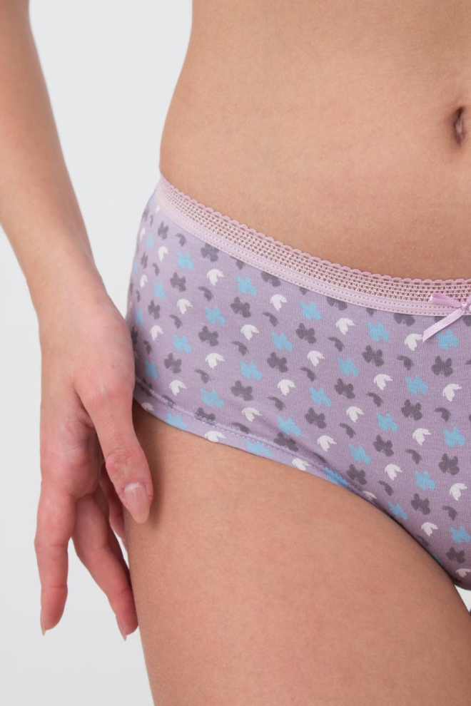 Жіночі труси шортики Sweet cotton 2602/60 Giulia (lilac flow)