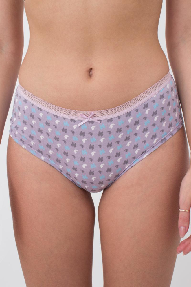 Жіночі труси шортики Sweet cotton 2602/60 Giulia (lilac flow)