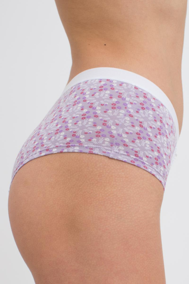 Жіночі труси шортики Sweet cotton 2602/60 Giulia (lilac tracery)