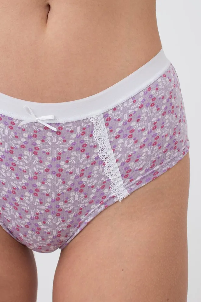 Женские трусы шортики Sweet cotton 2602/60 Giulia (lilac tracery)