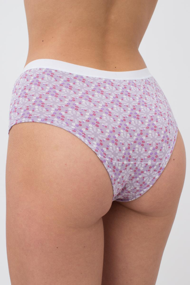 Жіночі труси шортики Sweet cotton 2602/60 Giulia (lilac tracery)