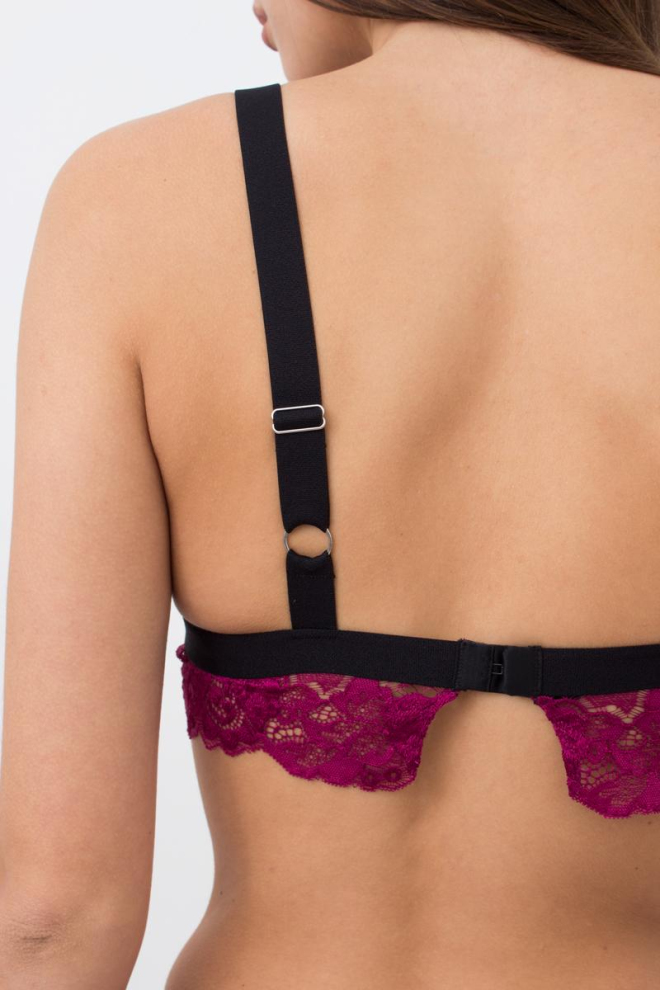 Мереживний бюстгальтер бралетт Sweet plum 1609/31 Giulia (plum)