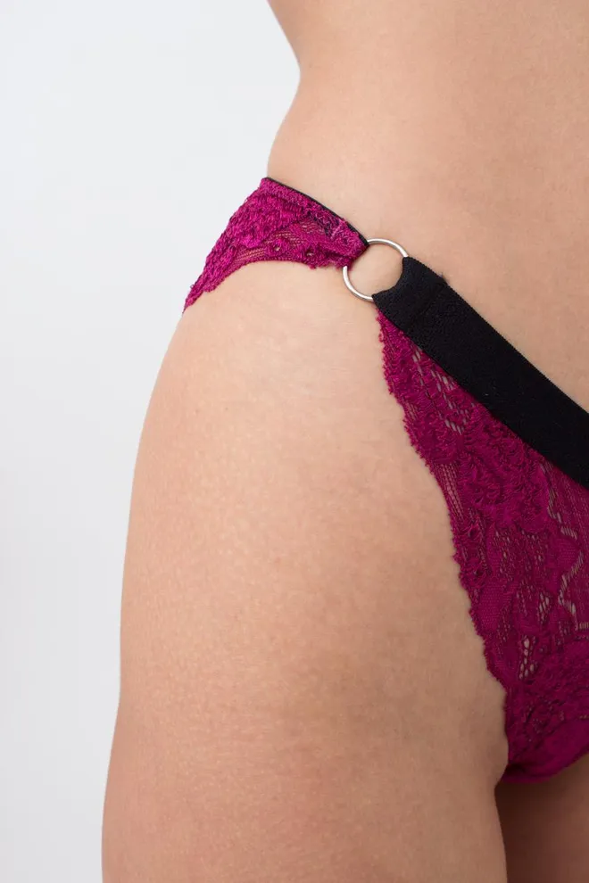 Кружевные трусики бразилиана Sweet plum 2309/31 Giulia (plum)