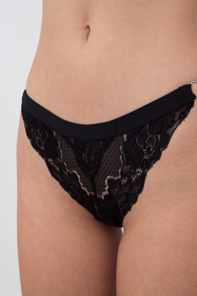 Мереживні трусики бразиліана Sweet plum 2309/31 Giulia (black)