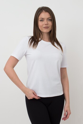 Футбола жіноча бавовняна T-shirt Classic 4802/010 Giulia (white)