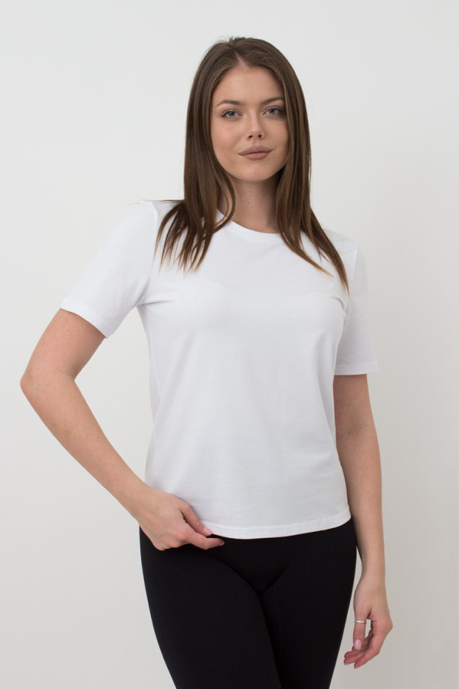 Футбола жіноча бавовняна T-shirt Classic 4802/010 Giulia (white)