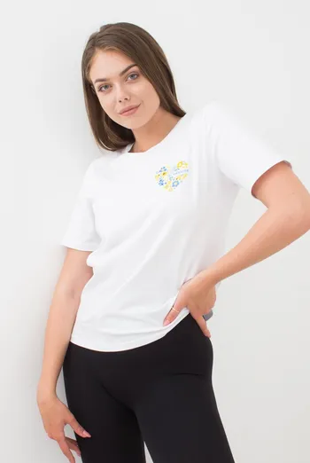 Футболка женская T-shirt print 4802/60 Giulia (black/stars)