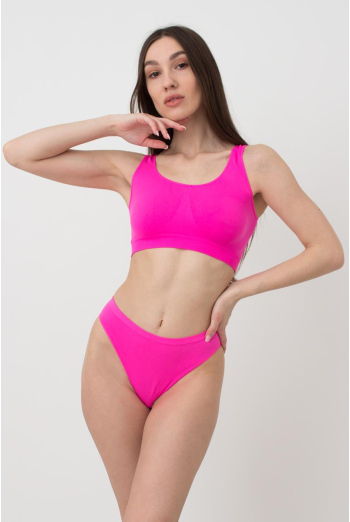 Безшовний топ на широких бретелях Tank top Giulia (pink neon)