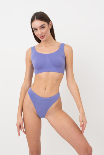 Безшовний топ на широких бретелях Tank top Giulia (very peri), фіолетовий
