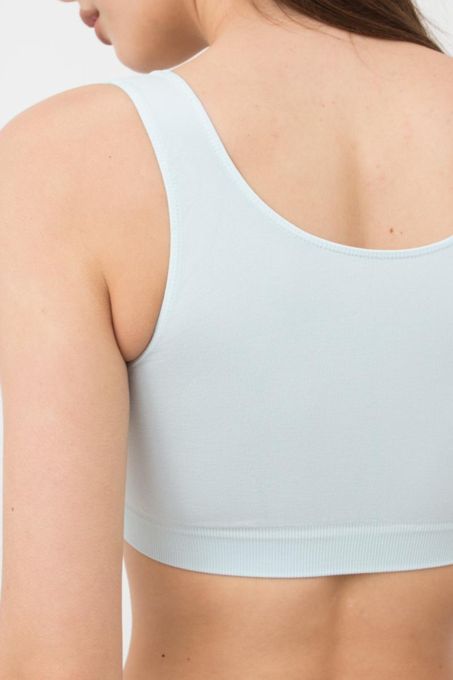 Безшовний топ на широких бретелях Tank top Giulia (spun sugar)