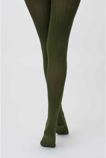 Колготки з геометричним малюнком Tati 100 den model 2 Giulia (chive) Колготки з геометричним малюнком Tati 100 den model 2 Giulia (chive)