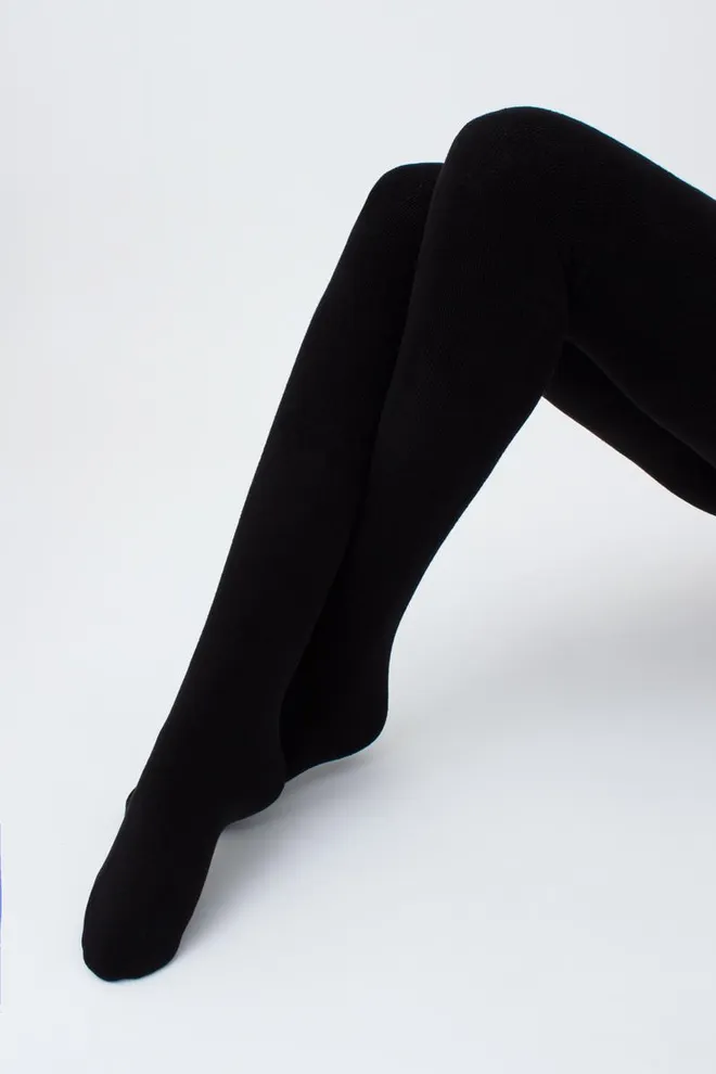 Теплые махровые колготки Terry 250 den Giulia (nero)