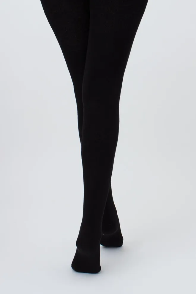 Теплые махровые колготки Terry 250 den Giulia (nero)