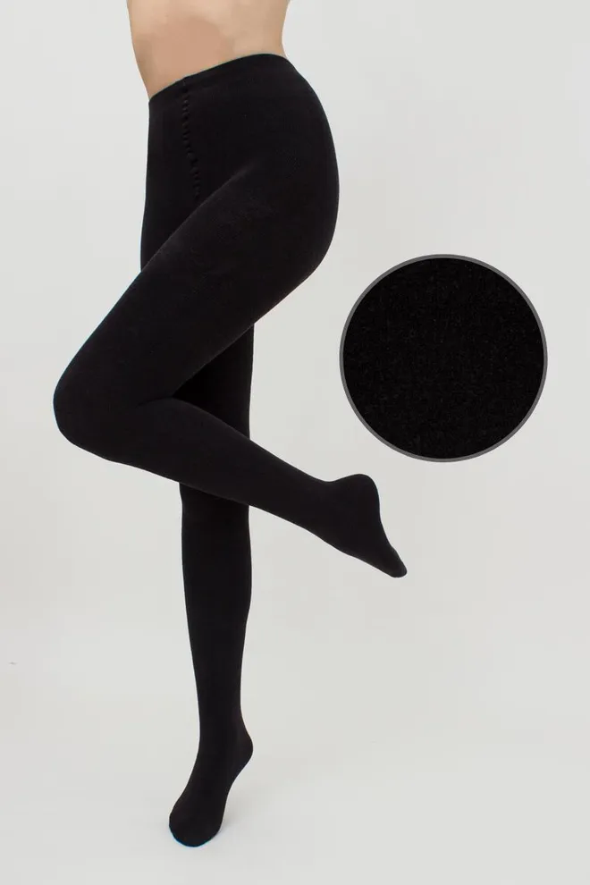 Теплые махровые колготки Terry 250 den Giulia (asphalt)