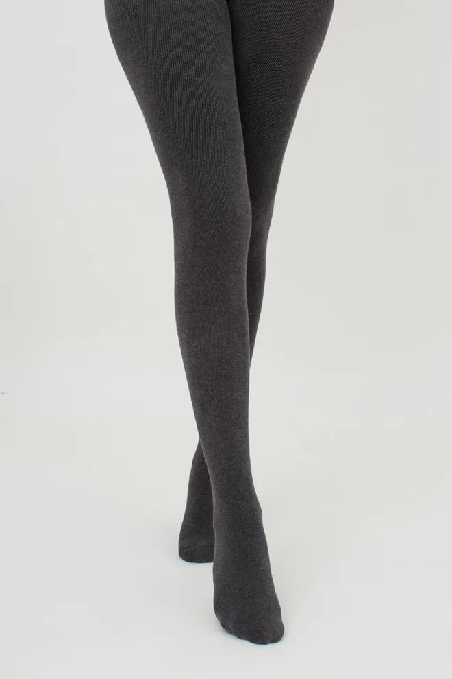 Теплые махровые колготки Terry 250 den Giulia (dark grey melange)