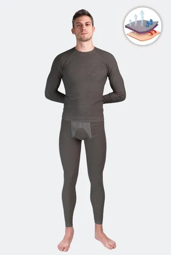 Термолегінси чоловічі безшовні Thermo Leggings Melange Man Giulia (nero) Термолегінси чоловічі безшовні Thermo Leggings Melange Man Giulia (nero)