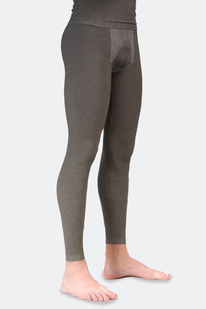 Термолегінси чоловічі безшовні Thermo Leggings Melange Man Giulia (nero)
