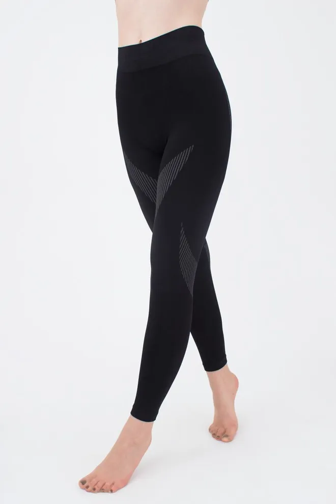 Термолеггинсы женские Thermo leggins model 1 Giulia (nero)