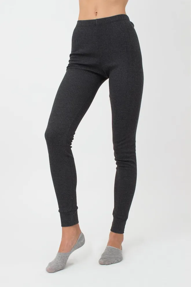 Термоштаны женские в рубчик Thermo Sport 4320/190 Giulia (dark grey)