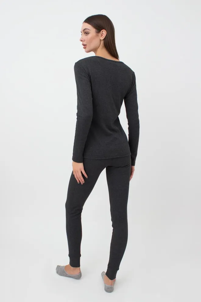 Термобілизна жіноча комплект THERMO SPORT 5313/190 Giulia (dark grey), сірий