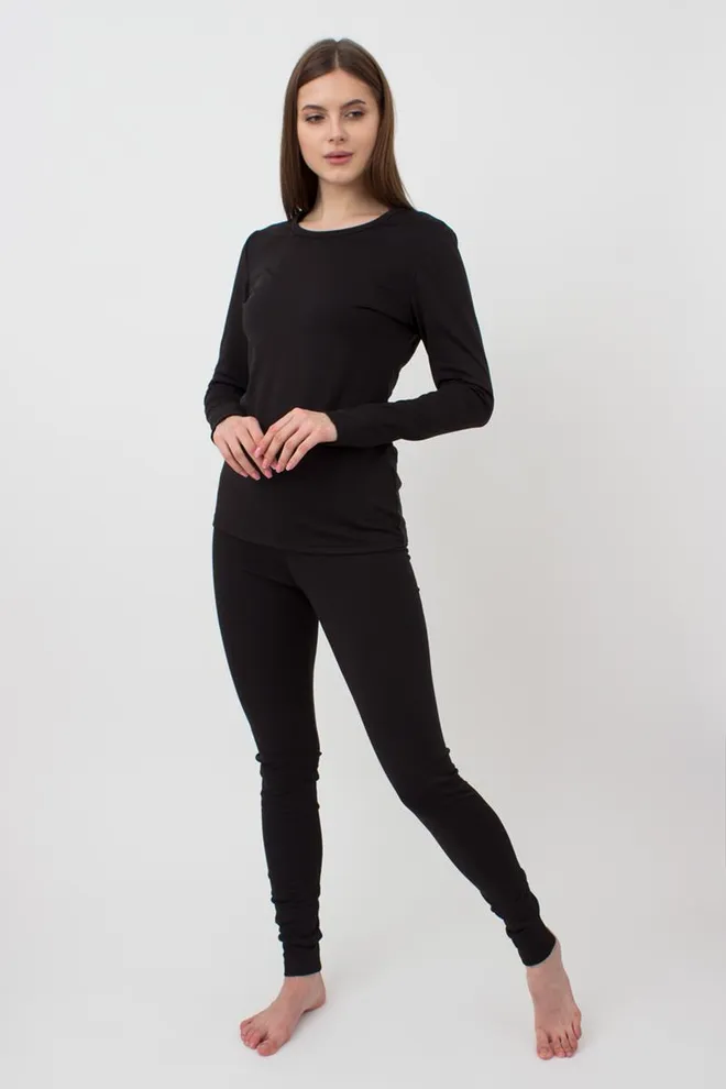 Термобілизна жіноча комплект THERMO SPORT 5313/200 Giulia (black), чорний