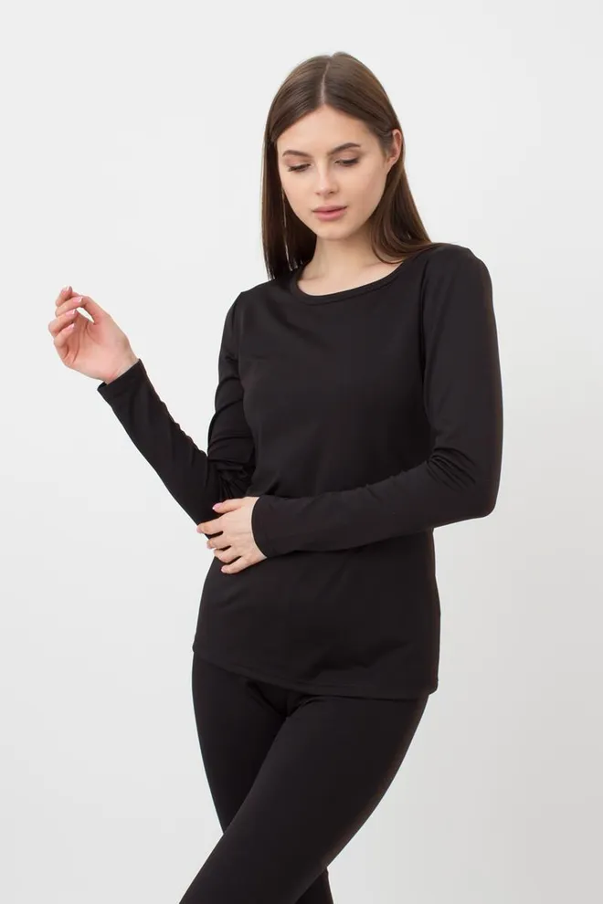 Термобілизна жіноча комплект THERMO SPORT 5313/200 Giulia (black), чорний