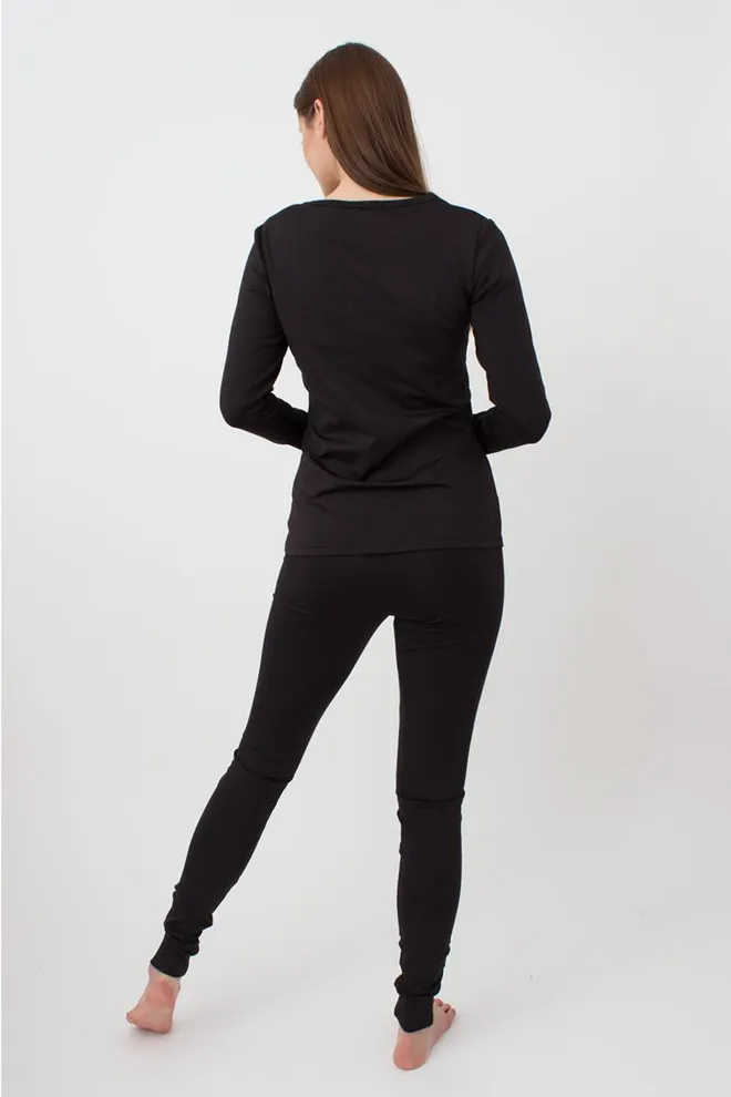 Термобілизна жіноча комплект THERMO SPORT 5313/200 Giulia (black), чорний