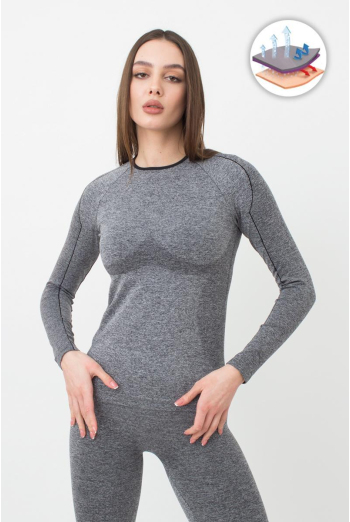 Термофутболка с длинным рукавом Thermo T-shirt Melange Giulia (nero) Термофутболка с длинным рукавом Thermo T-shirt Melange Giulia (nero)