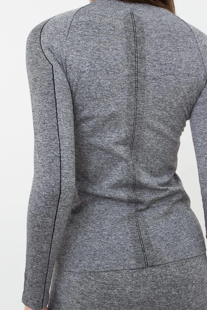 Термофутболка с длинным рукавом Thermo T-shirt Melange Giulia (nero)