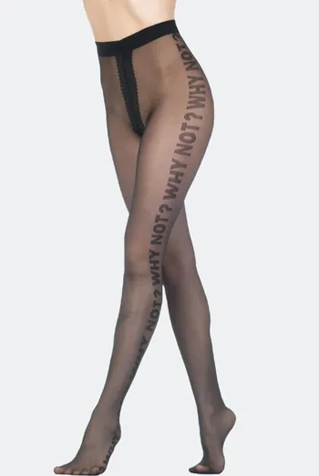 Колготки з написом Ticker 20 den Giulia (nero) Колготки з написом Ticker 20 den Giulia (nero)