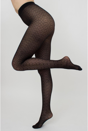 Колготки з ажурним малюнком Tissue 20 den model 3 Giulia (nero)