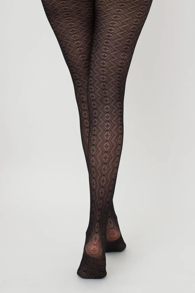 Колготки з ажурним малюнком Tissue 20 den model 3 Giulia (nero)